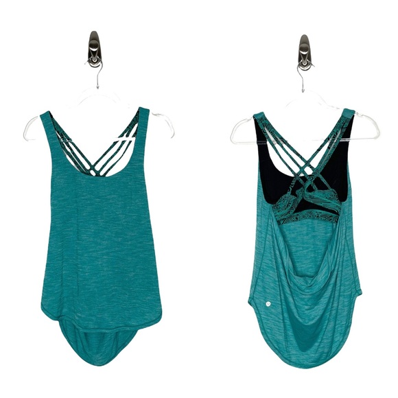 lululemon | Free To Be Serene Tank Heathered Spirit Green 10 - Picture 2 of 7